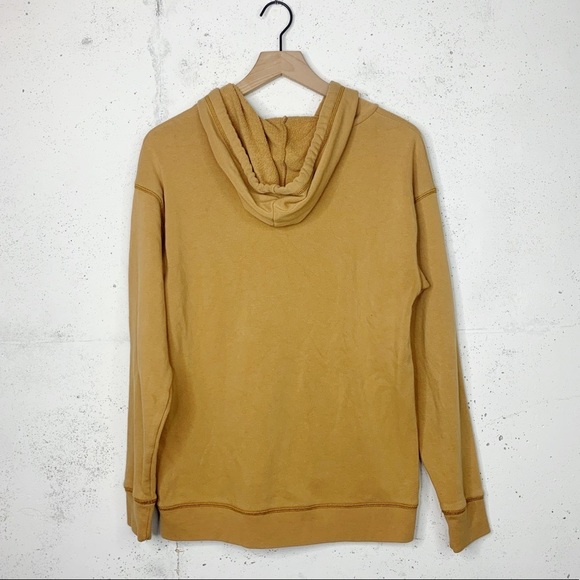 American Eagle Camel Tan Jegging Fit Hooded Pullover Sweatshirt - Picture 5 of 7